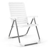 Patio Folding Chair Reclining 7-Level Adjustable PP Chair Portable Camping Chair