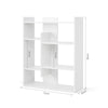 White Bookcase Shelving Display Shelves Storage Unit Organizer Wood Shelf