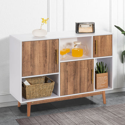 Storage Cabinet Wooden Storage Cupboard Modern Floor Standing Buffet Sideboard