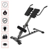 Home Fitness Workout Roman Chair Hyperextension Back Extension Bench Foldable UK