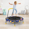 2 in 1 Kids Trampoline with Handle Height Adjustable Children Tree Swings Nest