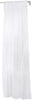 High Quality Voile Curtain 1/2 Panels Slot Top Solid Sheer White