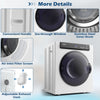 1400W Electric Clothes Dryer 4KG Compact Dryer Laundry Dryer w/ 3 Heating Option