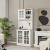 Kitchen Buffet Sideboard 183cm Tall Storage Cupboard Freestanding Pantry Cabinet