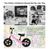 Boys Girls Balance Bike Walking Running Training Adjustable Handlebar Toddler UK