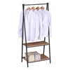 Clothes Rail Rack Dress Hanging Garment Display Stands w/ Shoe Storage Shelves