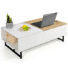 Wooden Lift Top Coffee Table Convertable Storage Desk Laptop Table Workstation