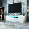 TV Unit Cabinet 180cm Width LED Light High Gloss with 2 Door 4 Drawers Sideboard