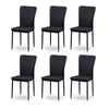 New Set of 4/6 Dining Chairs Padded Seat High back Metal Legs Home Furniture