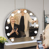 Hollywood Style Large Makeup Mirror Dimmable Vanity Light Mirror 12 LED Bulbs