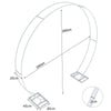 Thicken Tubes White Wedding Arch Backdrop Stand Walk Through Door Gate Archway