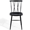 Set of 2 Kitchen Breakfast Dining Chairs Steel Counter Height Stools W/ Backrest