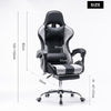 Gaming Chair Swivel Recliner Racing Office PC Video Game Chair with Footrest