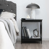 2-tier Side Table Modern End Table Coffee Table X-shape Nightstand Display Shelf