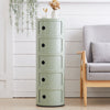 Modern Bedside Table Bedroom Sofa Side End Multi-Functional Round Storage Unit