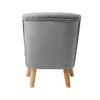 Upholstered Wing Back Chesterfield Sofa Velvet Button Tub Chair Scallop Armchair