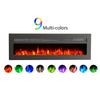 Wall-Mount 40"50"60"70" Electric Fire Insert Floating 9 LED Flame Fire Freestand