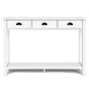 3 Drawers Console Table Hallway Storage Cabinet Sofa Side Table W/ Storage shelf