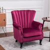 Velvet Living Room Tub Chairs Armchair Sofa Shell Back Studded Bedroom Furniture