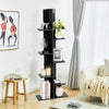 8-Tier Floor Standing Bookcase Tree-Shaped Display Bookshelf w/Rounded Corners