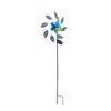 Outdoor Garden Solar Wind Spinner LED Light Peacock Sculpture WindMill Stake