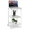 Mobile Printer Utility Cart Machine Stand Home Office Storage Organiser Shelves