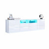 TV Unit Cabinet 180cm Width LED Light High Gloss with 2 Door 4 Drawers Sideboard