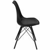 Set of 2 Dining Chair Modern Lounge Chair Makeup Vanity Chair Cushioned PU Seat