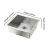 Stainless Steel Kitchen Sink Laundry Catering Topmount Square Single Bowl UK
