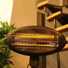 2KW Electric Quartz Outdoor Free Standing Garden Patio Heater Quartz Warmer NEW