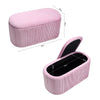 Oval Ottoman Stool Bench Storage Box Pouffe Seat Blanket Bedding Toy Chest Chair