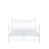 White Black Single 4FT6 Double King Size Metal Bed Frame Modern Style 145cm New