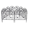 5PCS Premium Outdoor Metal Garden Fence Border Panels Bird Flowers Decorative