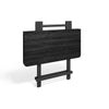 Folding Side Dining Table 2/4/6 Chairs Foldable Design Wood Grain Dinette Stools