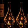6-36PC Glass Teardrop Shaped Tea light Candle Holders Bauble Wedding Centerpiece