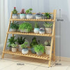 100cm Bamboo Plant Stand Outdoor Indoor Flower Stand Folding Corner Shelf Garden