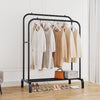 Heavy Duty Double Clothes Rail Hanging Rack Garment Display Stand Storage Shelf