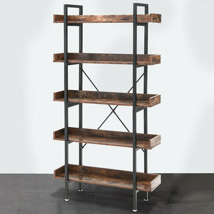 3 4 5 Tier Wooden Bookcase Bookshelf Storage Shelves Display Stand Shelving Unit