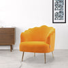 Upholstered Shell Back Armchair Living Room Fireside Tub Chair Home Furniture