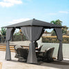 3mx3m Garden Gazebo Sun Shade Outdoor Patio Canopy Party Tent with Sidewalls