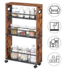 Storage Trolley Kitchen Cart Slide Out Kitchen Trolley Utility Cart