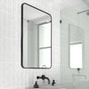 50/60/70cm Rectangular Wall Mirror 2 Ways Hanging Vanity Makeup Bathroom Decor