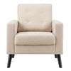 Modern Upholstered Accent Sofa Chair Button Tufted Armchair Leisure Lounge Chair