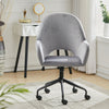 Adjustable Computer Desk Chair Velvet Padded Swivel Armchair Home Office Study