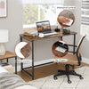Folding Computer Desk Industrial PC Table Home Office Large Writing Workstation