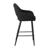 Pair of Bar Stool Black Blue Grey Velvet Chair Kitchen Bar Chair Modern Bar Home