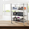 120/150cm Modern Kitchen Storage Rack Display Rack Shelving 304 Stainless Steel