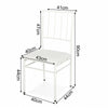 Foldable Dining Table and Chairs PU Leather Padded Seat Kitchen Home Furniture