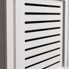 Radiator Cover White Unfinished Modern Traditional Wood Grill Cabinet Shelf MDF