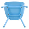 4x Plastic Chairs Dining Living Rooom Kitchen Office Lounge Seat Breathable Back